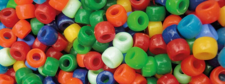 picture of beads for a bracelet