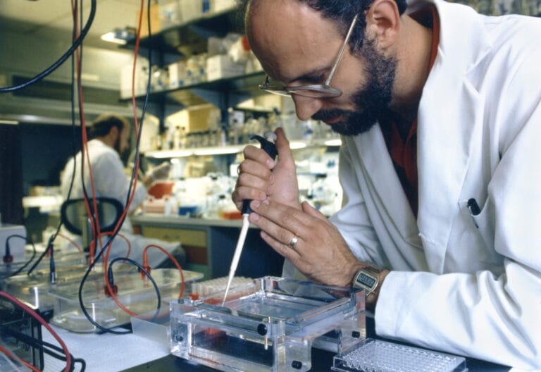 scientist in a lab conducting research