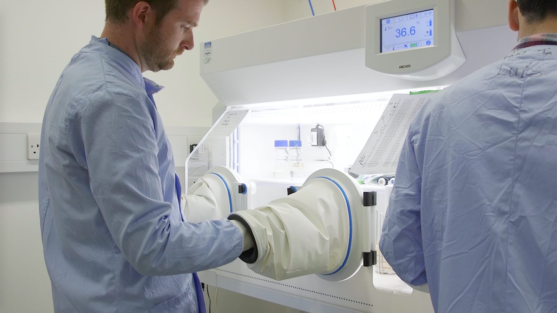 Picture of Hilary in the lab