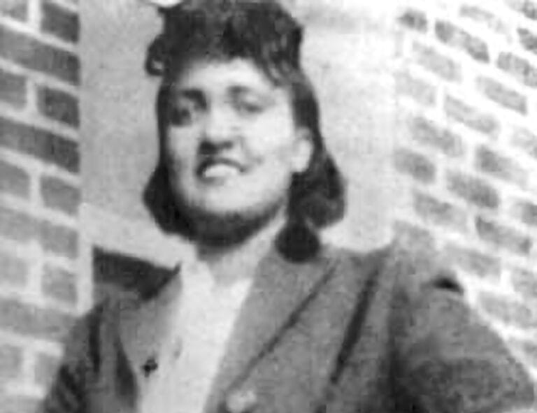 black and white photo of Henrietta Lacks