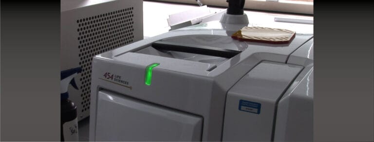 Picture of 454 Life Sciences first next-generation DNA sequencer machine