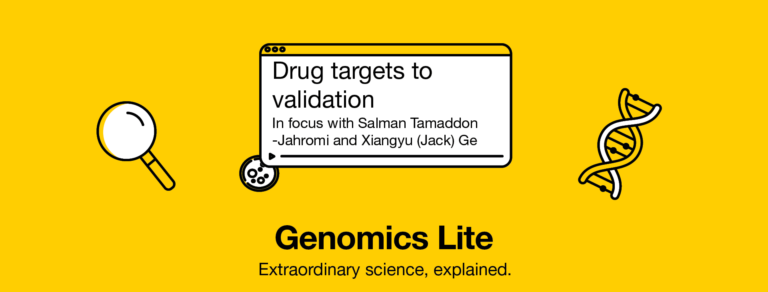 promotional graphic displaying genomics lite information